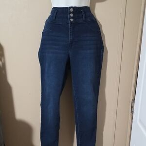 🔥5/$25🔥… Elegant High Rise Women's Jeans - Deep Blue